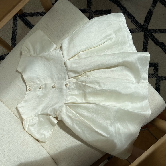 Silk dress Pearl buttons - Picture 3 of 5